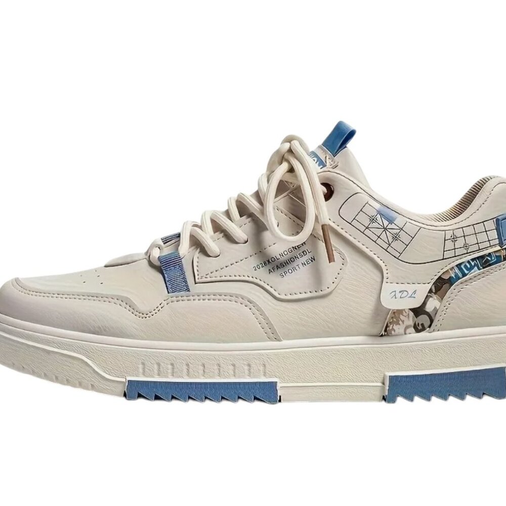 Men's shoes new breathable white shoes men's trendy and versatile